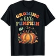 thumbnail image 1 of Vintage Growing A Little Pumpkin Thanksgiving Pregnancy T-Shirt, 1 of 3