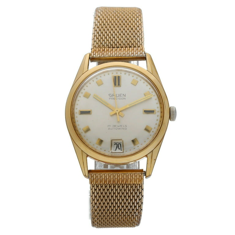 Gold-Plated Mesh Watch, Gold