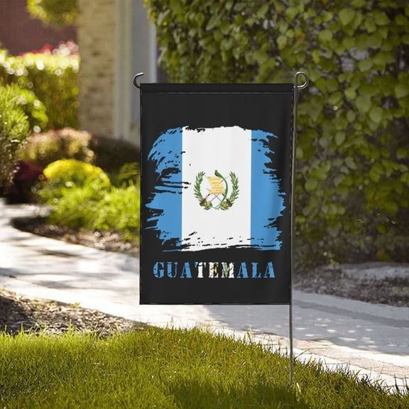 Vintage Guatemala Guatemalans Flag Funny Garden Flag,Vertical Double Sized Personalized Flag Outside Decoration Yard Flag 12.5"X18"