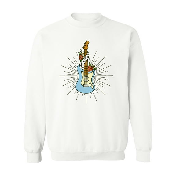 Vintage Guitar Design.  Sweatshirt Men -Image by Shutterstock, Male Large