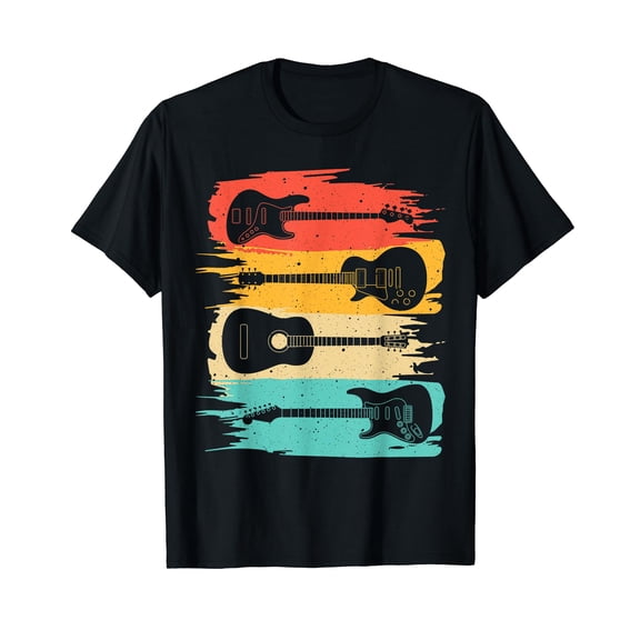 Vintage Guitar Gift For Men Women Music Band Guitarist Stuff T-Shirt