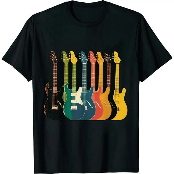 Vintage Guitar Gift For Men Women Music Band Guitarist Stuff T-Shirt
