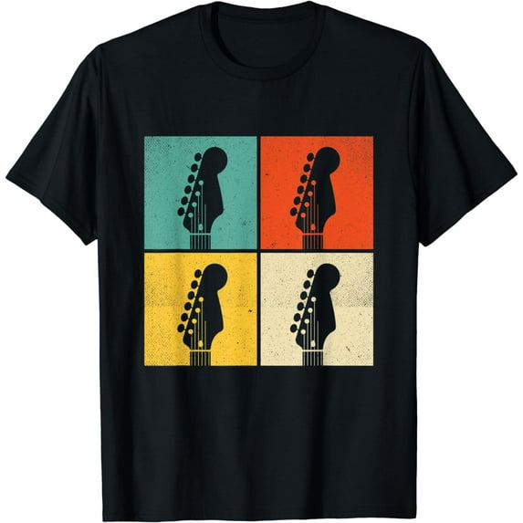 Vintage Guitar Gifts Men Women Music Band Guitarist Stuff T-Shirt