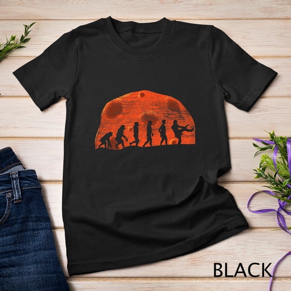 Vintage Guitarist Planet Astronomy Mars Evolution Guitar T-Shirt