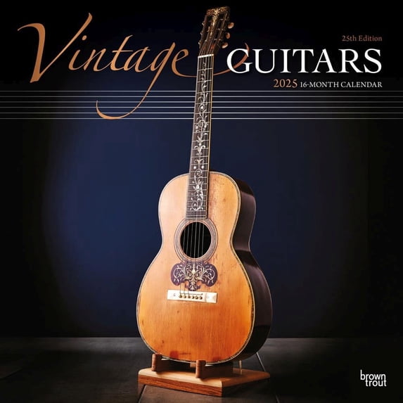 BrownTrout, Vintage Guitars 2025 Wall Calendar