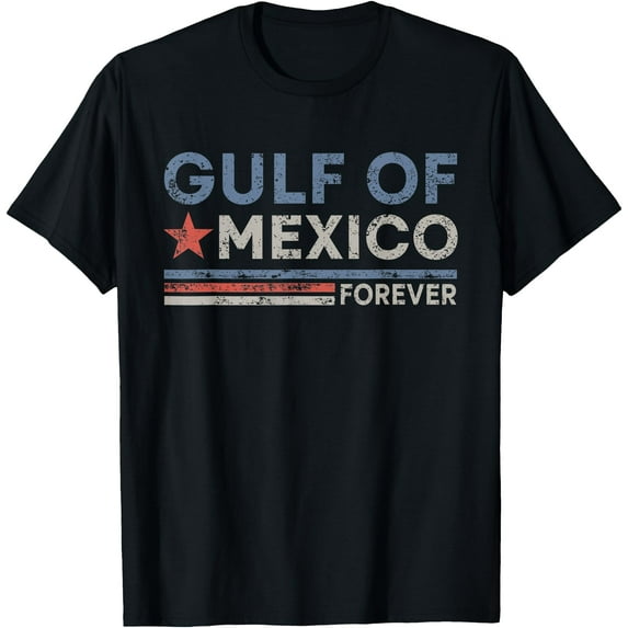 Vintage Gulf Of Mexico Forever T-Shirt,Black tee