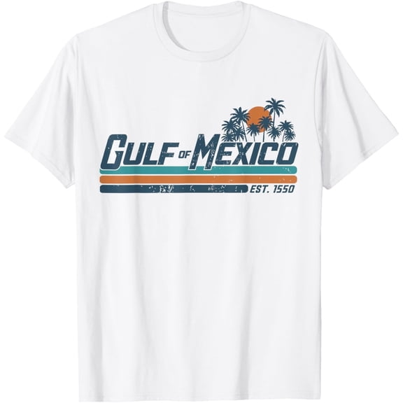 Vintage Gulf of Mexico Since 1550 Retro Vintage Beach T-Shirt