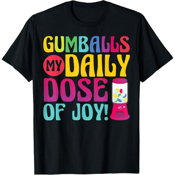 Vintage Gumball Machine Retro Bubble Gum Dispenser T-Shirt men and women can wear, black, white, gifts