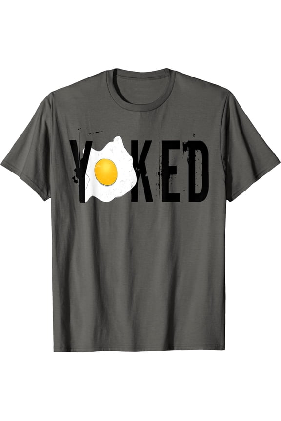 Vintage Gym Lover Yoked Bodybuilding Retro Egg T-Shirt All Size S-5XL