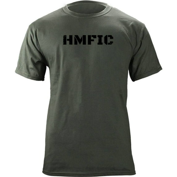 Vintage HMFIC Funny Military Distressed T-Shirt