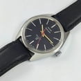 thumbnail image 1 of Vintage HMT Kohinoor Para Shock 17 Jewels Hand Winding Black Dial With Black Leather Strap India Made Wrist Watch, 1 of 2