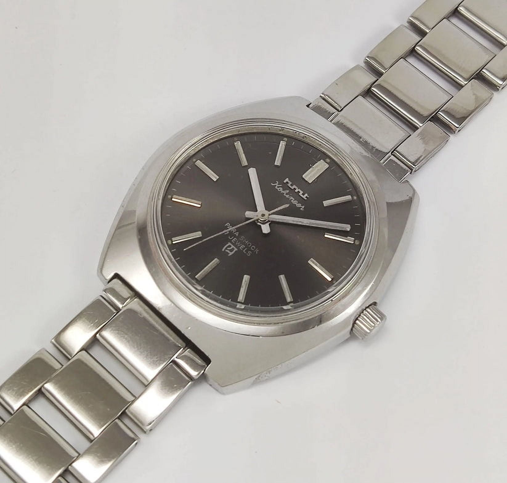Vintage HMT Kohinoor Para Shock 17 Jewels Hand Winding Gray Dial
