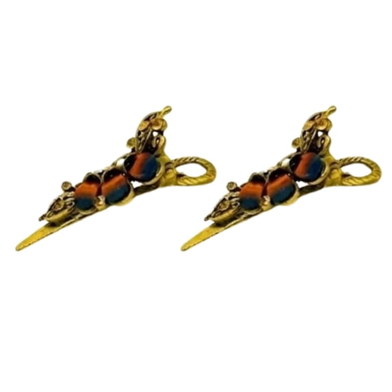2 PCS Vintage Rhinestone Hair Clips for Women Girls