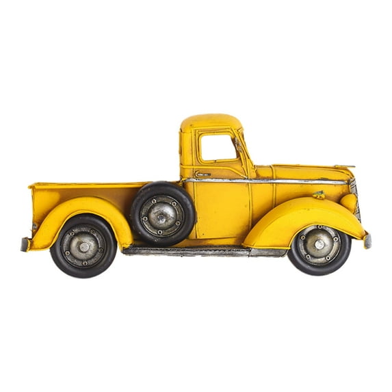 Vintage Half Truck Decor Farmhouse Metal Truck Decor Decorative Wall Mount Decorations Pick-up Truck 12.6"x5.9"x2.36"