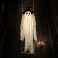 thumbnail image 1 of Vintage Halloween Decorations Outdoor Swinging Ghost, Spooky Halloween Porch Decor Ghost Hanging Decor, Halloween Ghost Decor Goth Accessories for Yard Garden Halloween Party Decorations, 1 of 6