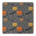 thumbnail image 1 of Vintage Halloween Elements Pattern Square Fitted Tablecloth with Elastic Edge,Square Table Cover,Washable Elastic Table Cover for Home Kitchen Party Decor 36"x36", 1 of 6