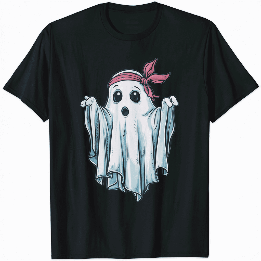 Vintage Halloween Ghost Costume With Bandana Tee - Walmart.com