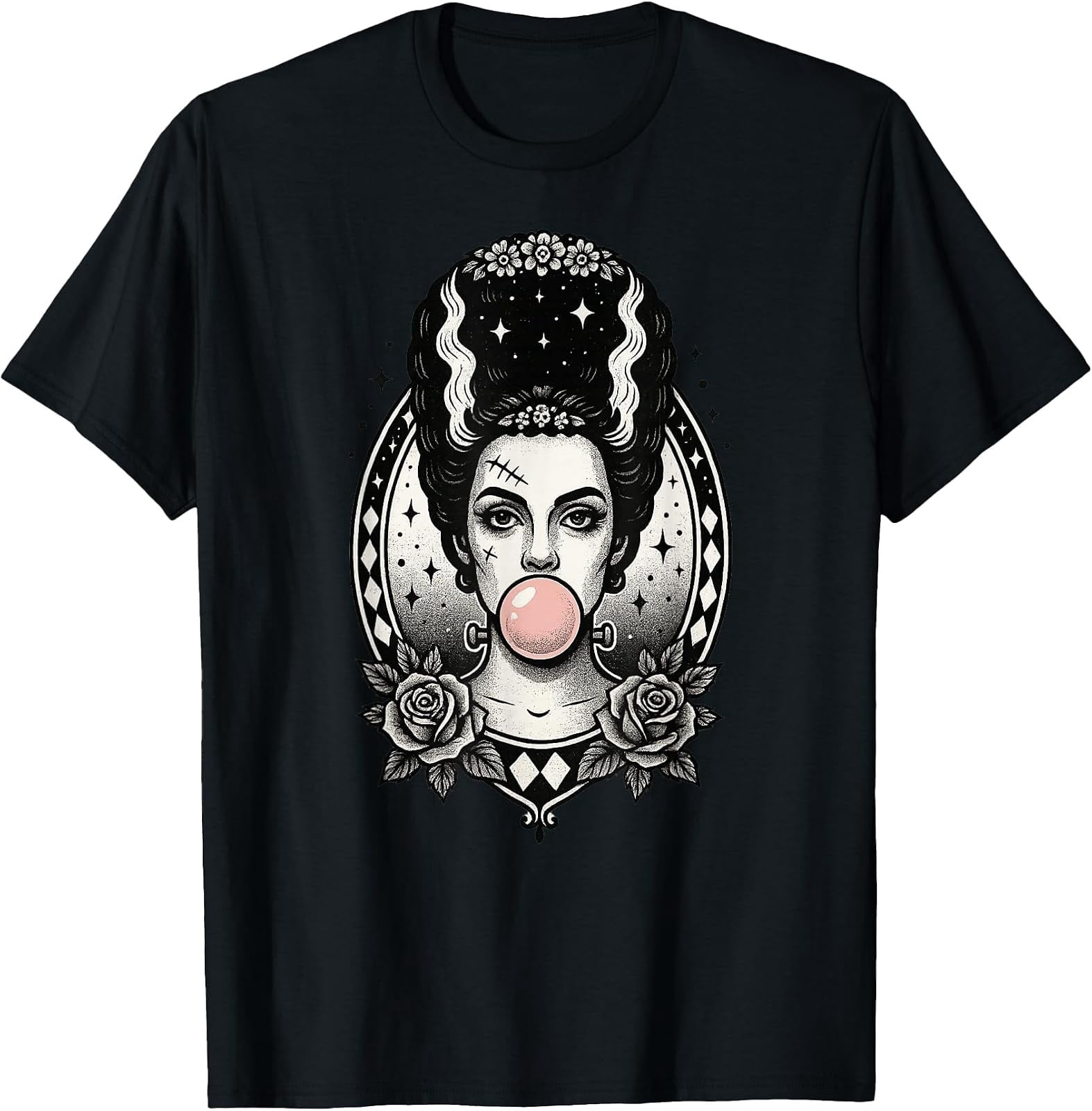 Vintage Halloween Gothic Bride Bubblegum Aesthetic T-Shirt Design ...