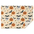 thumbnail image 1 of Halloween Pumpkins Bats Skulls and Spiders Rectangle Tablecloth 60"x84",Waterproof Polyester Rectangle Table Cloth, Wipeable Spillproof Polyester Tablecloth for Dining, Camping, Indoor and Outdoor, 1 of 5
