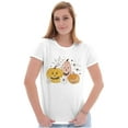 thumbnail image 1 of Vintage Halloween Jack-o-Lanterns Womens Fitted Plus Size Graphic Tee Brisco Brands 2X, 1 of 5
