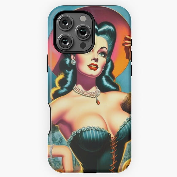 Vintage Halloween Pin up Phone Case for iPhone 16 15 14 13 12 11 Pro Max M5911829
