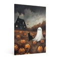 thumbnail image 1 of Vintage Halloween Pumpkin, Ghost, Black Cat Canvas Wall Art Painting, Gothic Print Pictures for Home Wall Decor Horror Creepy Dark Posters for Living Room Bedroom Home Halloween Party Decor Framed, 1 of 8