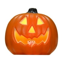 Vintage Halloween Pumpkin Lantern - Battery Powered Light Up Pumpkin Decor with Classic Design for Indoor Outdoor Use - Festive Tabletop, Garden, and Haunted House Tabletop Decorations