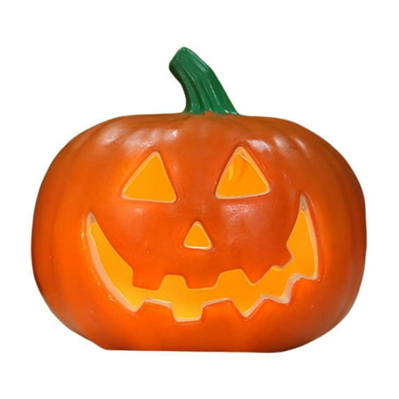 Vintage Halloween Pumpkin Lantern - Battery Powered Light Up Pumpkin Decor with Classic Design for Indoor Outdoor Use - Festive Tabletop, Garden, and Haunted House Tabletop Decorations