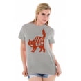 thumbnail image 1 of Vintage Halloween Scaredy Cat Cute Women's Graphic T Shirt Tees Brisco Brands X, 1 of 5
