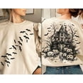 thumbnail image 1 of Vintage Halloween Shirt, Halloween Scene Sweatshirt, Halloween Bats Shirt,Season Shirt, Retro Halloween Shirt, Halloween Pumpkin Shirt, 1 of 5