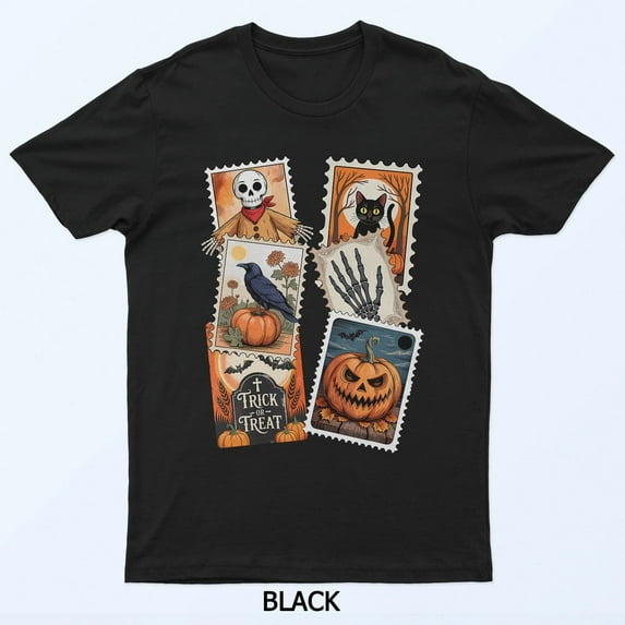 Vintage Halloween Shirt Retro Spooky Season Grim Pumpkin Tee