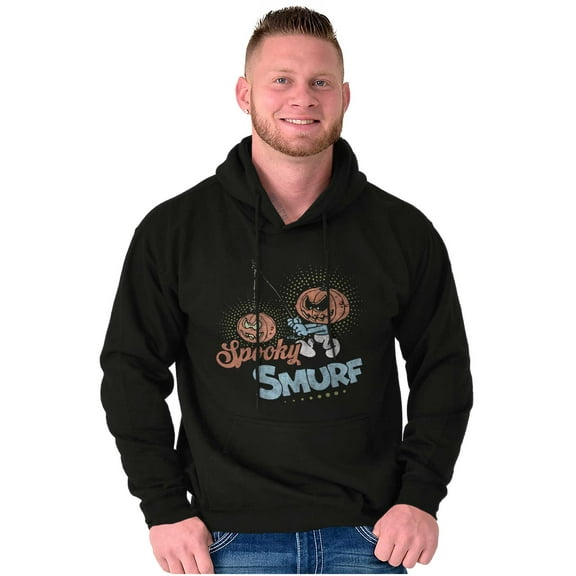 Vintage Halloween Spooky Smurf Hoodie Sweatshirt Women Men Brisco Brands L