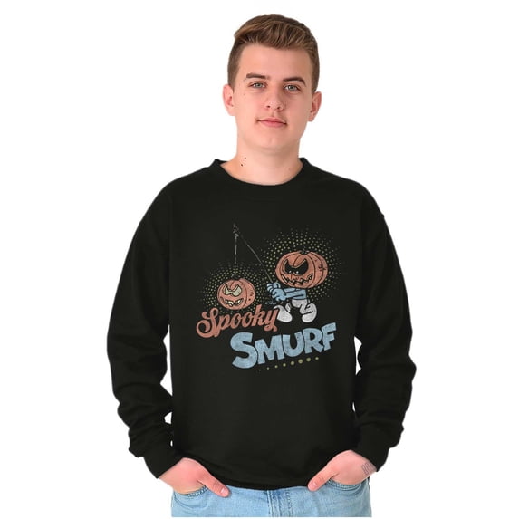 Vintage Halloween Spooky Smurf Unisex Plus Size Sweatshirt Brisco Brands 5X