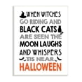 thumbnail image 1 of Vintage Halloween Typography Black Bats & Cat Motif Inspirational Graphic Art Unframed Art Print Wall Art, 1 of 5