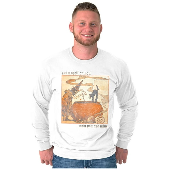 Vintage Halloween Witches Brew Long Sleeve TShirt Men Women Brisco Brands S