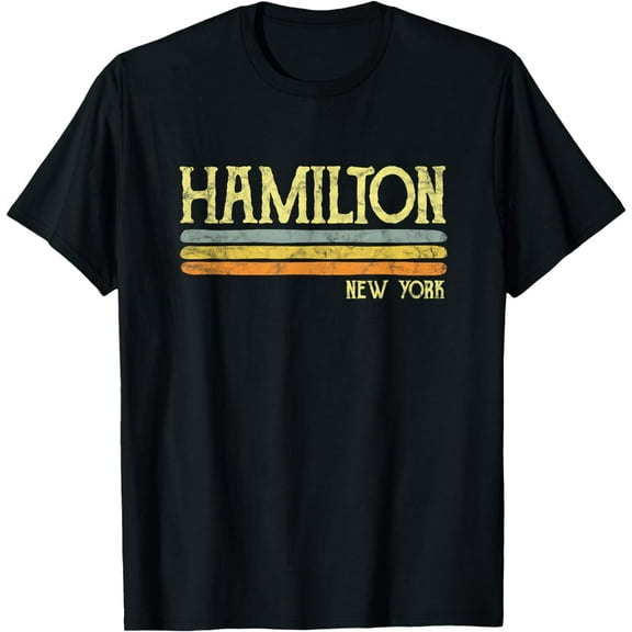 Vintage Hamilton New York NYC Gift Love Souvenir Merchandise T-Shirt