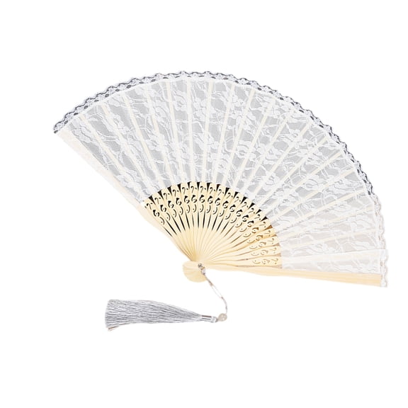 Vintage Handheld Fan Foldable Flower Lace Design Hand Fan Home Decors Dance Performances Accessories Weddings Party Gift