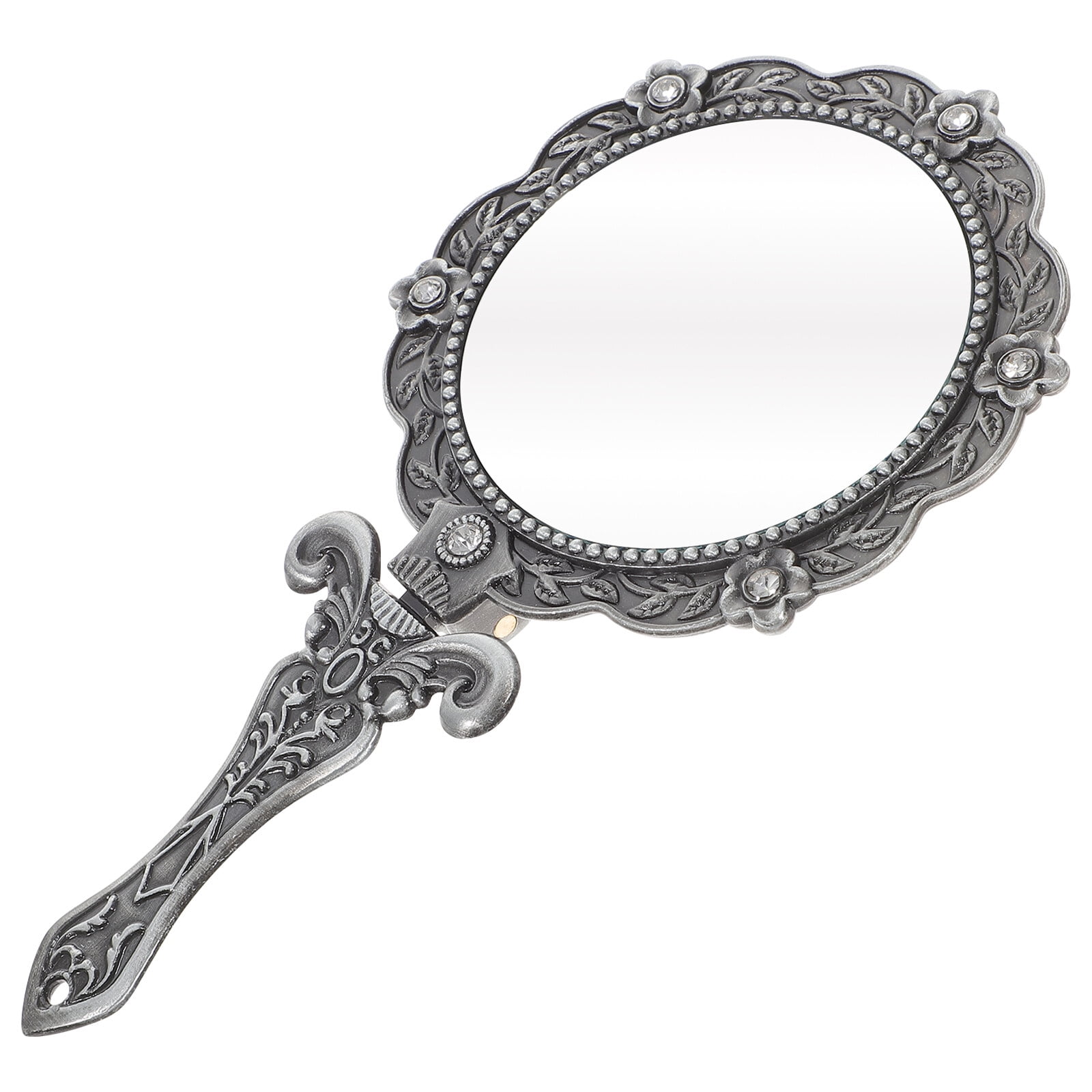 Vintage Handheld Mirror, Makeup Compact Hand Mirror Purse Mirrors with