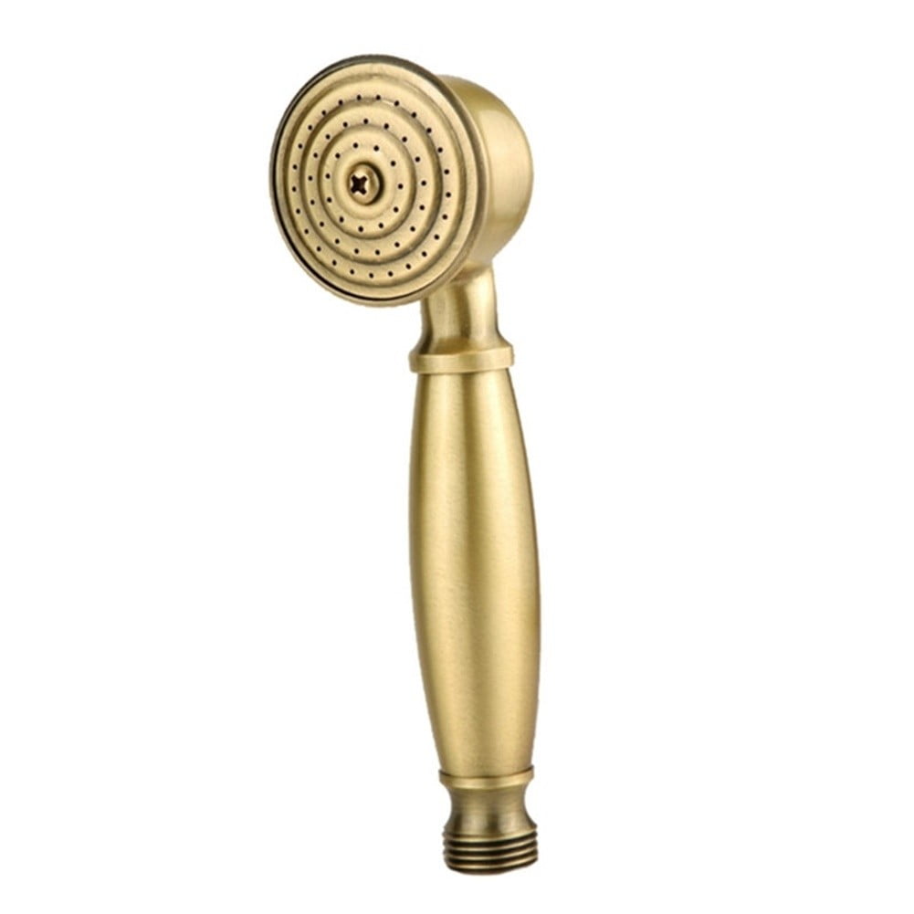 Vintage Handheld Shower Head Replacement Chrome Detachable Bathroom Shower Head Gold