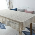 thumbnail image 1 of Vintage Handmade Crochet Diamond Tablecloth Decorative Macrame Lace Table Cloth Cover Layer for Kitchen Dinning Pub Bedside Tabletop Sheet Decoration, 1 of 8