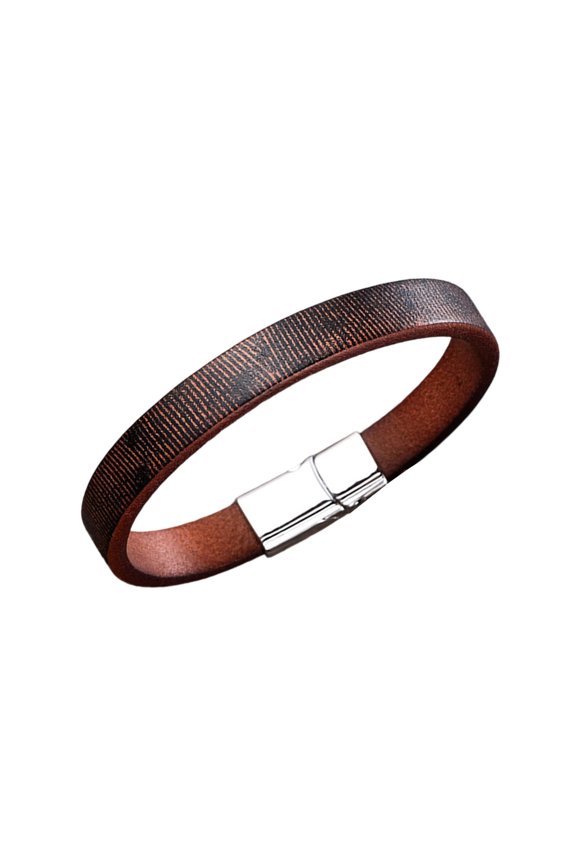 Vintage Handmade Italian Leather Couple, Unisex Cuff For Everyday Casual Wear & Anniversary