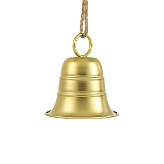 Vintage Hanging Bell for Christmas - Brass & Metal Decorative Bells for Door Knob, Tree, Wreath, Garden and Window, Rustic Holiday Ornament