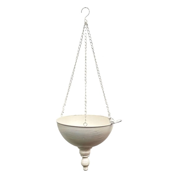 Vintage Hanging Planter Iron Flower Basket Wall Decor Large Size for Farmhouse Garden Home