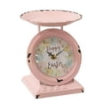 thumbnail image 1 of Vintage Happy Easter Pink Old Town Scale Clock, 1 of 1