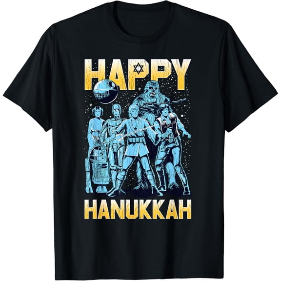 Vintage Happy Hanukkah Vintage Group Holiday Classic T-Shirt S-5XL - Trending Birrthday Tee Gifts Vintage Tee -Birthday Gifts