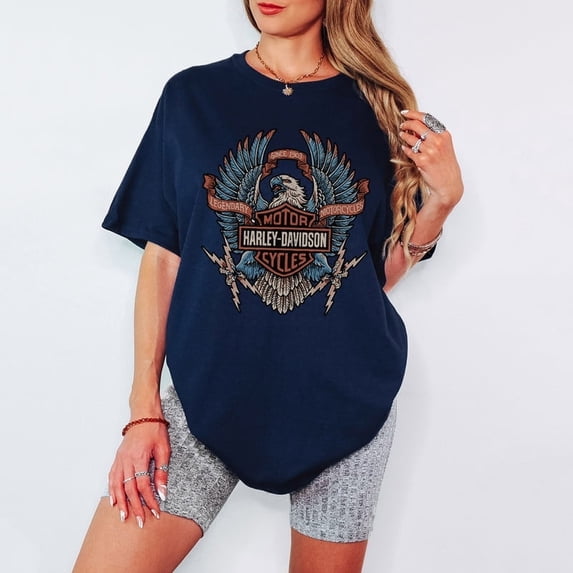 Vintage Harley Davidson Electric Eagle 90s Bootleg T-Shirt - Classic Retro Graphic Unisex Tee - Legendary Motorcycle Fan Gift