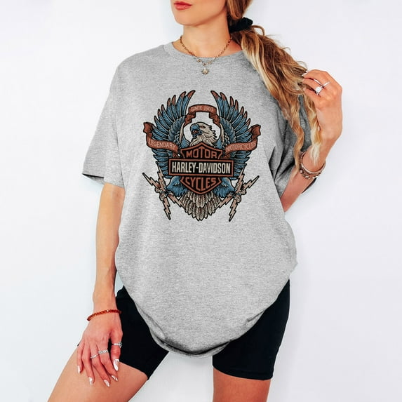 Vintage Harley Davidson Electric Eagle 90s Bootleg T-Shirt - Classic Retro Graphic Unisex Tee - Legendary Motorcycle Fan Gift