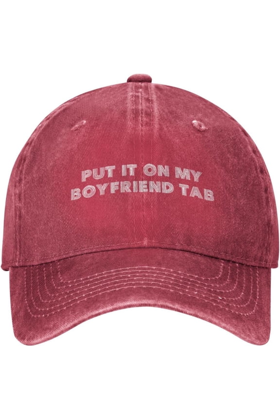 Vintage Hats for Men Put It On My Boyfriends Tab Retro Hats for Womens Beach Baseball Cap