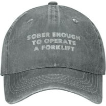 Vintage Hats for Men Sober Enough to Operate A Forklift Gym Hat for Men's Tennis Caps