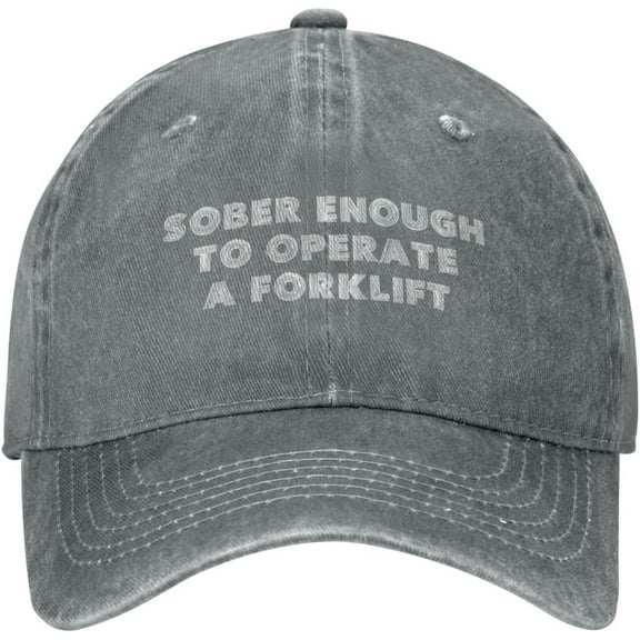 Vintage Hats for Men Sober Enough to Operate A Forklift Gym Hat for Men's Tennis Caps
